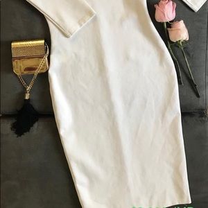 Thick Cotton Stretch Pencil Dress